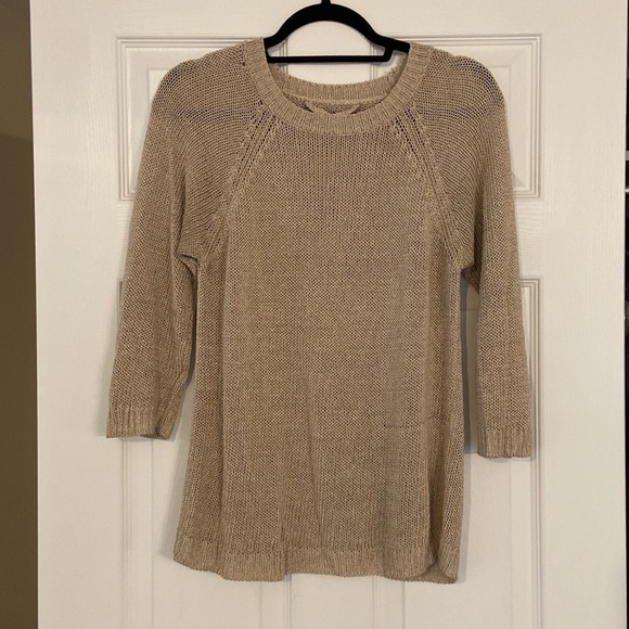 Aritzia cream knit sweater with Italian yarn - Picture 4 of 6